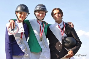 Podium des Juniors aux championnats suisses 2024 | © Fabienne Bujard